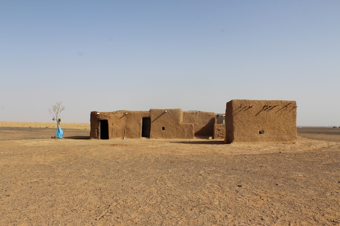 Mud buildings in the desert
