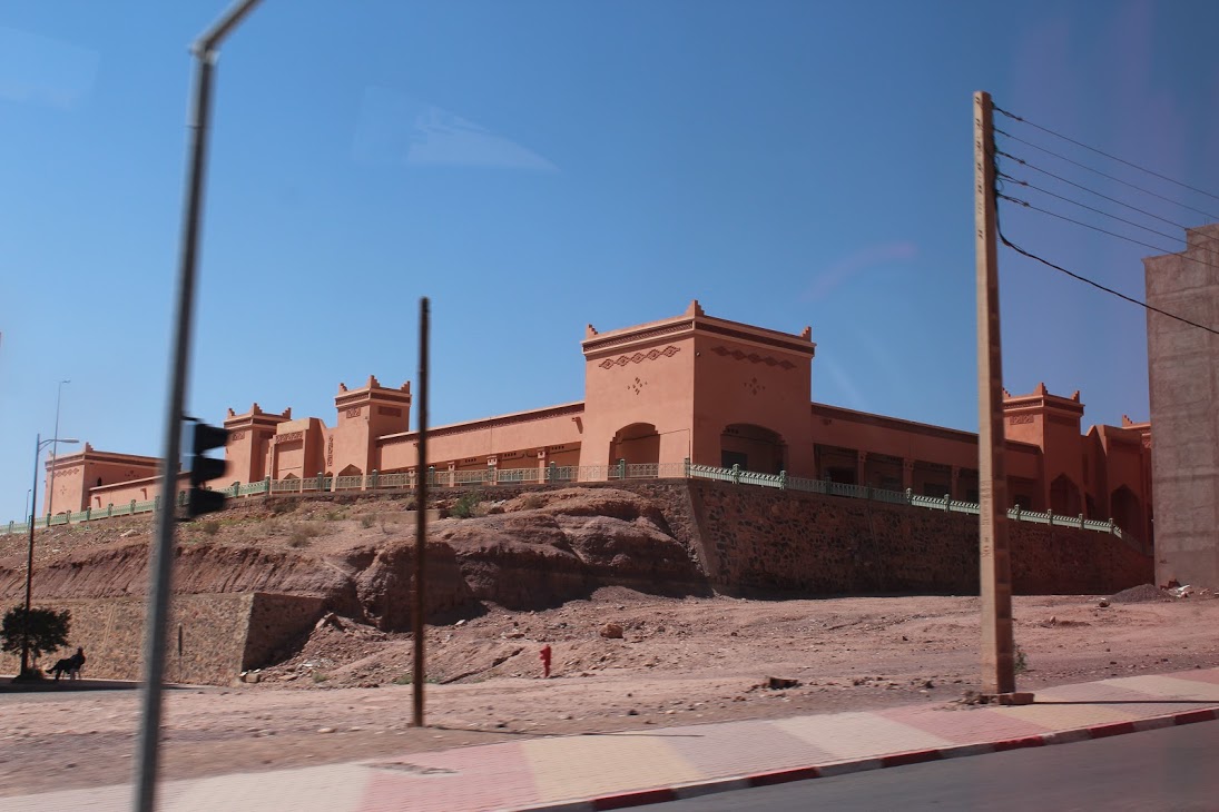 The edge of the town shows the sandstone constructions