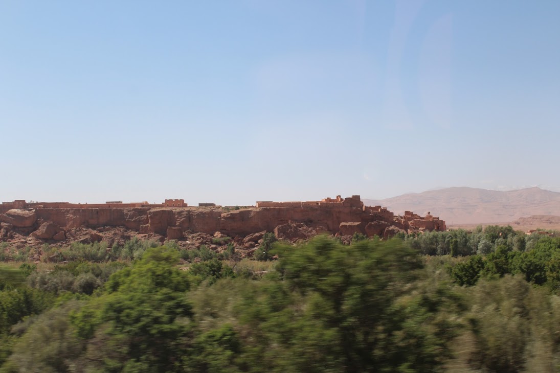 Buildings blending into the landscape
