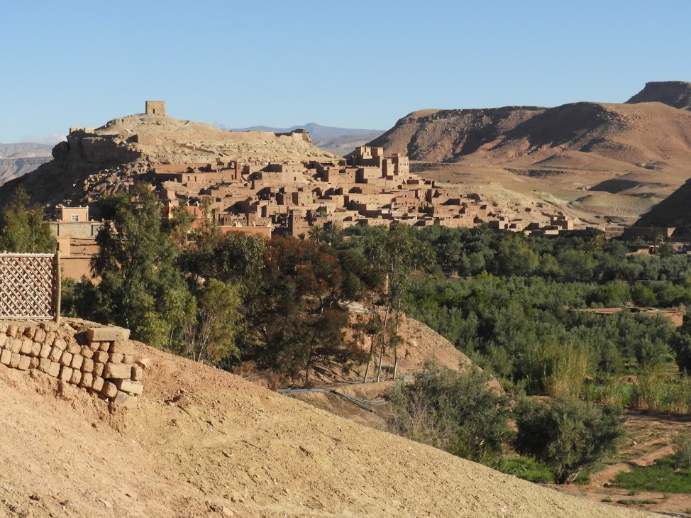 A glimpse of the Kasbah from the road