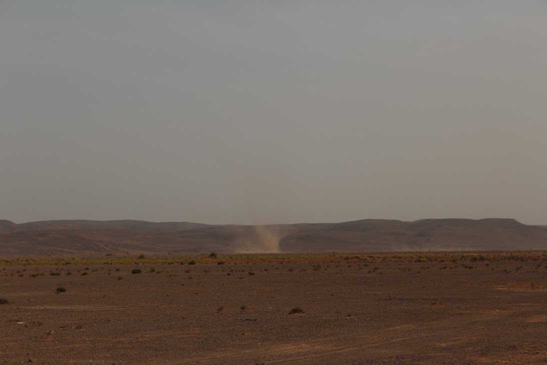Dust devil starting in the distance